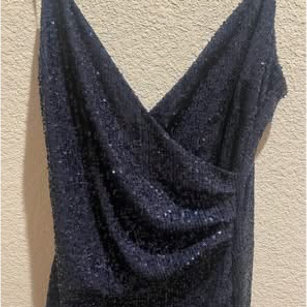 Prom Dress Blue Sequin. STUNNING!